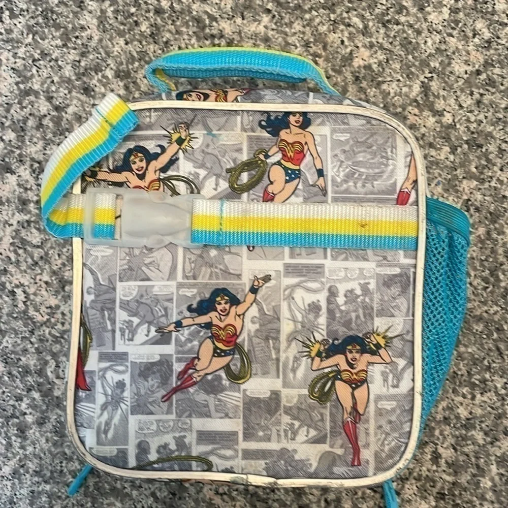 Pottery Barn kids insulated engraved Wonder Woman lunch box